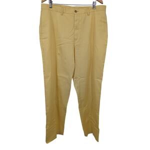 NWT 100% Cotton Pro Tour Cool Play Yellow Men's Golf Pants 38Wx32L